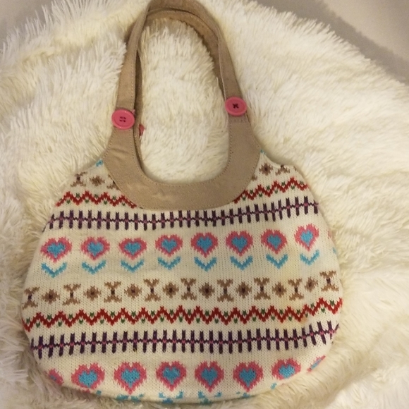 Roxy Sweater Knit Purse And Buttons - Picture 6 of 8